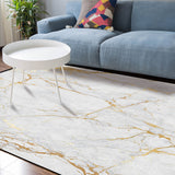 Golden marble and granite pattern Sponge Rillet Rubber Rugs - LeobonZone