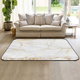 Golden marble and granite pattern Sponge Rillet Rubber Rugs - LeobonZone