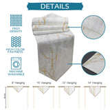 Golden marble and granite pattern Table Runner Place Mats Sharp Angle - LeobonZone