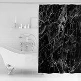 Black Marble and granite pattern Waterproof Durable Shower Curtain - LeobonZone