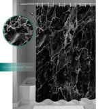 Black Marble and granite pattern Waterproof Durable Shower Curtain - LeobonZone