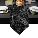 Black Marble and granite pattern Table Flag And Table Mat Suit Sharp angle - LeobonZone