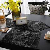 Black Marble and granite pattern Table Flag And Table Mat Suit Sharp angle - LeobonZone