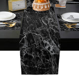 Black Marble and granite pattern Table Flag And Table Mat Suit - LeobonZone
