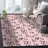 Summer Coconut Island Right Angle Felt Rugs - LeobonZone