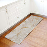 Beige Marble and granite pattern Leather Doormat - LeobonZone
