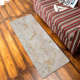 Beige Marble and granite pattern Leather Doormat - LeobonZone