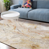 Beige Marble and granite pattern Sponge Rillet Rubber Rugs - LeobonZone