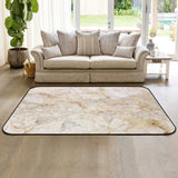 Beige Marble and granite pattern Sponge Rillet Rubber Rugs - LeobonZone