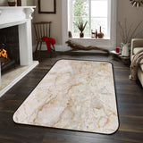 Beige Marble and granite pattern Sponge Rillet Rubber Rugs - LeobonZone