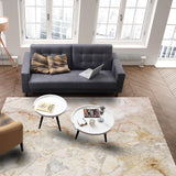 Beige Marble and granite pattern Right Angle Felt Rugs - LeobonZone