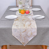 Beige Marble and granite pattern Table Runner Place Mats Sharp Angle - LeobonZone