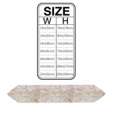 Beige Marble and granite pattern Table Runner Place Mats Sharp Angle - LeobonZone
