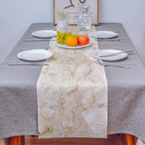 Beige Marble and granite pattern Table Runner Place Mats - LeobonZone