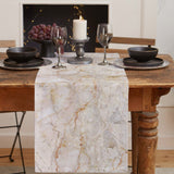 Beige Marble and granite pattern Table Runner Place Mats - LeobonZone