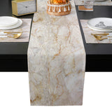 Beige Marble and granite pattern Table Flag And Table Mat Suit - LeobonZone