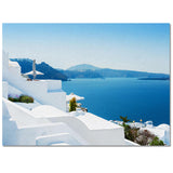 Santorini landscape Right Angle Felt Rugs - LeobonZone