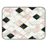 Gold Marbling square Splicing Sponge Rillet Rubber Rugs - LeobonZone