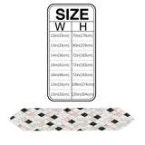 Gold Marbling square Splicing Table Runner Place Mats Sharp Angle - LeobonZone