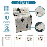 Gold Marbling square Splicing Table Runner Place Mats - LeobonZone