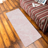 Pink Marble Granite Texture Leather Doormat - LeobonZone