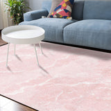 Pink Marble Granite Texture Sponge Rillet Rubber Rugs - LeobonZone