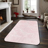 Pink Marble Granite Texture Sponge Rillet Rubber Rugs - LeobonZone