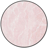 Pink Marble Granite Texture Circular Felt Carpets - LeobonZone