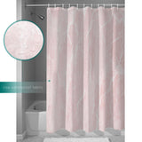 Pink Marble Granite Texture Waterproof Durable Shower Curtain - LeobonZone