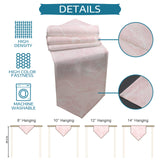 Pink Marble Granite Texture Table Runner Place Mats Sharp Angle - LeobonZone