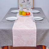 Pink Marble Granite Texture Table Runner Place Mats - LeobonZone