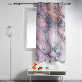 Pink Marble light color pattern stone window curtains - LeobonZone