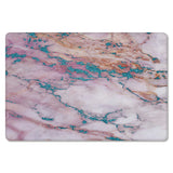 Pink Marble light color pattern stone Leather Doormat - LeobonZone