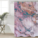Pink Marble light color pattern stone Waterproof Durable Shower Curtain - LeobonZone