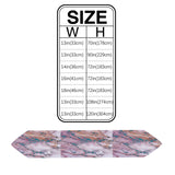 Pink Marble light color pattern stone Table Runner Place Mats Sharp Angle - LeobonZone