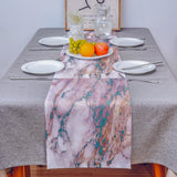 Pink Marble light color pattern stone Table Runner Place Mats - LeobonZone