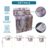 Pink Marble light color pattern stone Table Runner Place Mats - LeobonZone