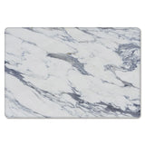 Grey Marble light color pattern stone Leather Doormat - LeobonZone