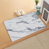 Grey Marble light color pattern stone Leather Doormat - LeobonZone