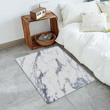 Grey Marble light color pattern stone Leather Doormat - LeobonZone