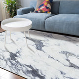 Grey Marble light color pattern stone Sponge Rillet Rubber Rugs - LeobonZone