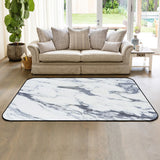 Grey Marble light color pattern stone Sponge Rillet Rubber Rugs - LeobonZone