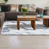 Grey Marble light color pattern stone Sponge Rillet Rubber Rugs - LeobonZone