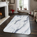 Grey Marble light color pattern stone Sponge Rillet Rubber Rugs - LeobonZone
