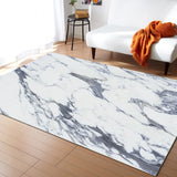 Grey Marble light color pattern stone Right Angle Felt Rugs - LeobonZone
