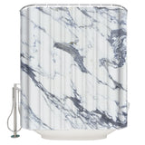 Grey Marble light color pattern stone Waterproof Durable Shower Curtain - LeobonZone