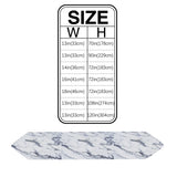 Grey Marble light color pattern stone Table Runner Place Mats Sharp Angle - LeobonZone