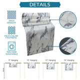 Grey Marble light color pattern stone Table Runner Place Mats - LeobonZone