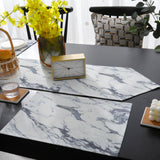 Grey Marble light color pattern stone Table Flag And Table Mat Suit Sharp angle - LeobonZone