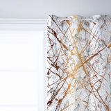 Marble golden crack pattern window curtains - LeobonZone